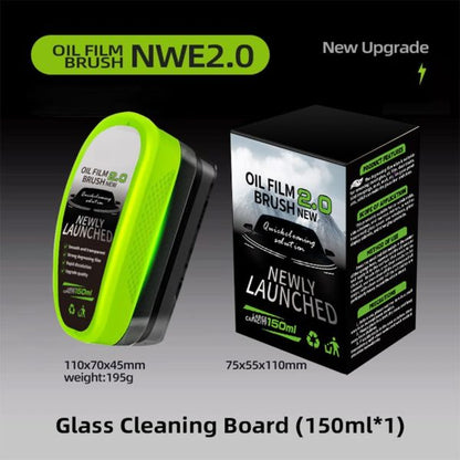 1pc Oil Film Brush 2.0, Clear Vision Glass Cleaner, Clearview Shield Clear Vision Windshield Cleaner, Oil Film Cleaning Brush For Car Windows