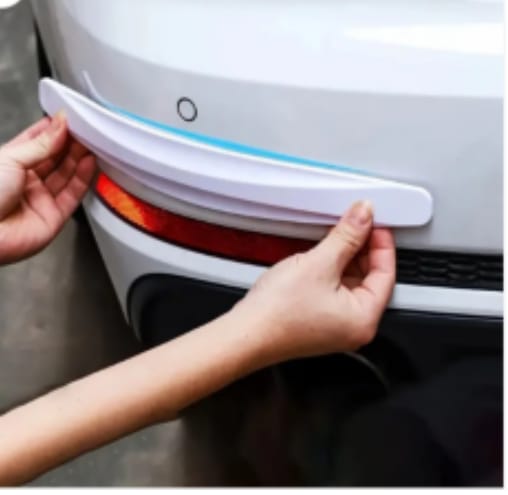 Car Bumper Protector Strip Guard Corner Protection Strips Scratch Auto Car Anti Collision Car Corner Bumper (color White)