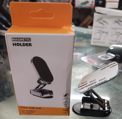 Folding Car Mobile Phone Bracket Base Strong Magnetic Suction 360 Degree Rotating Adjustable Height Air Outlet Navigation Holder – Mobile Stand – Phone Stand – Stand For Mobile Phone