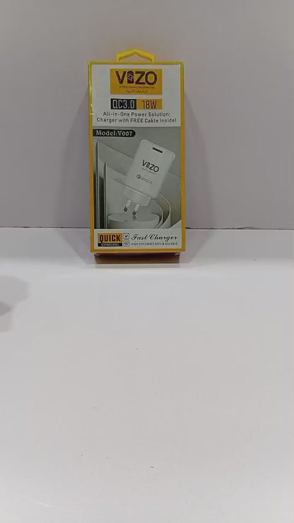 V007 – Type-c Fast Charger | Vizo V007 Type-c Charger | Charger For Android | Mobile Phone Charger – 18w