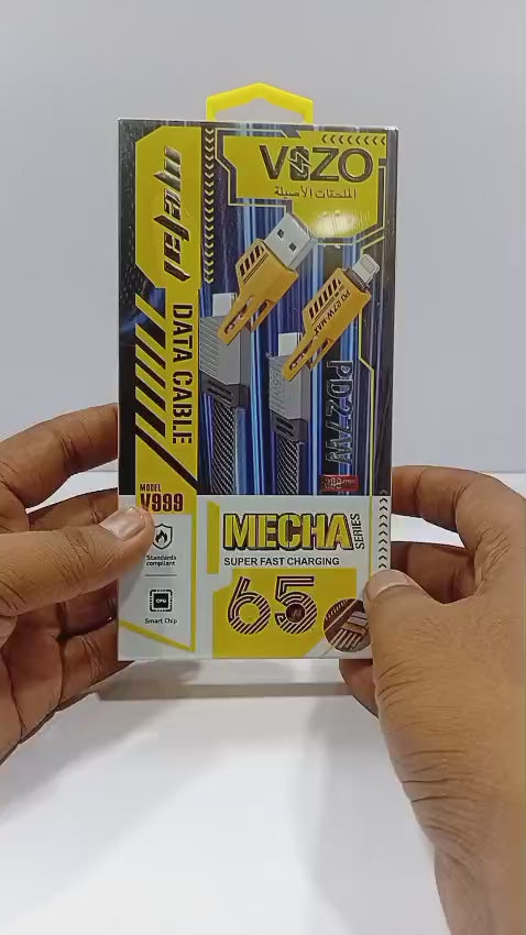 V999 5-in-1 Ultra Fast Multi-mode Cable | Best Quality Cable For Multiple Devices | Charging Cable | Data Cable | Mobile Phone Cable | 5 In 1 Cable