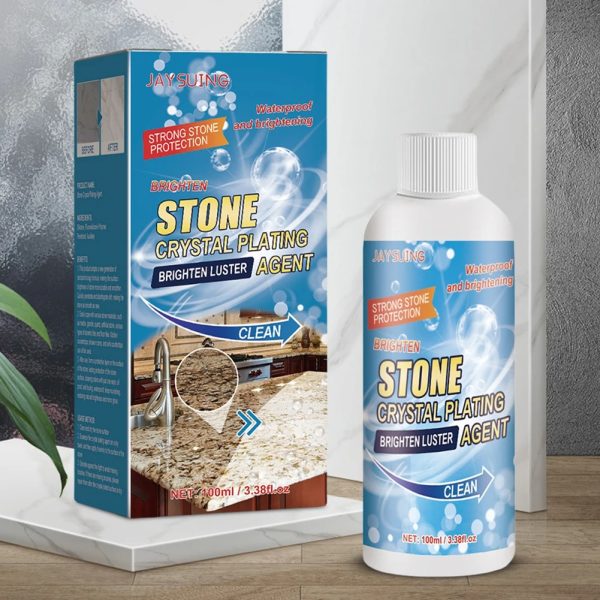 Stone Crystal Plating Agent Stonework Polishing And Coating Agent Marble Tile Anti-corrosion Incremental Crystal Stone Stain Remover With Box 100ml