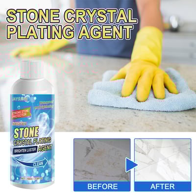 Stone Crystal Plating Agent Stonework Polishing And Coating Agent Marble Tile Anti-corrosion Incremental Crystal Stone Stain Remover With Box 100ml